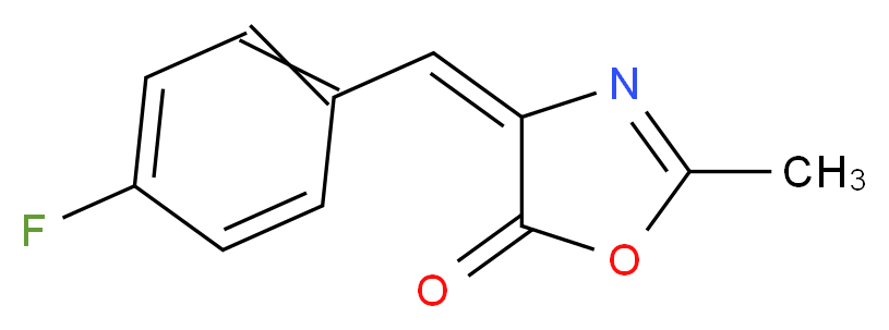 4-[(4-Fluorophenyl)methylene]-2-methyl-5(4H)-oxazolone_Molecular_structure_CAS_586-08-3)