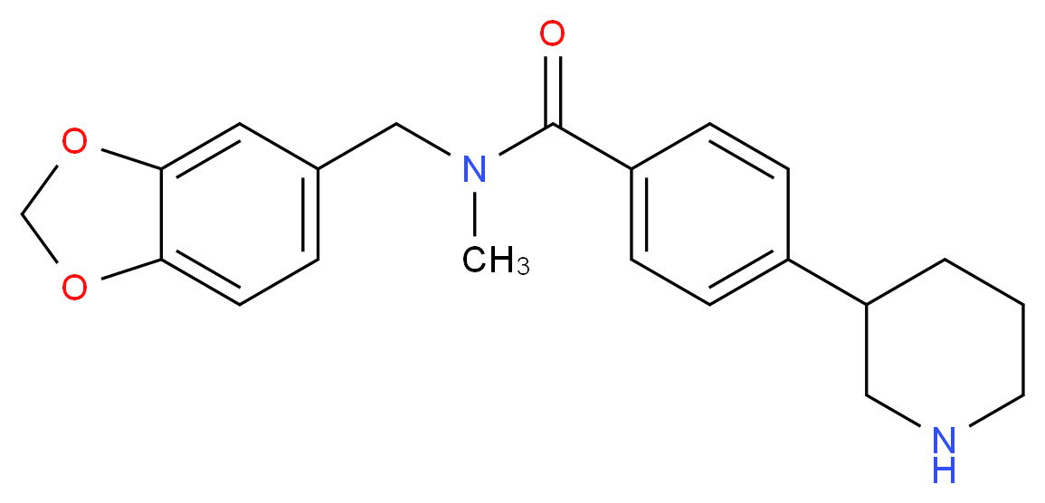 N-(1,3-benzodioxol-5-ylmethyl)-N-methyl-4-piperidin-3-ylbenzamide_Molecular_structure_CAS_)
