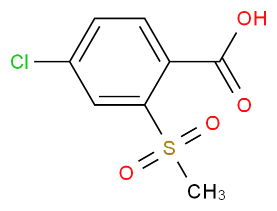4-Chloro-2-(methylsulfonyl)benzoic acid_Molecular_structure_CAS_142994-03-4)