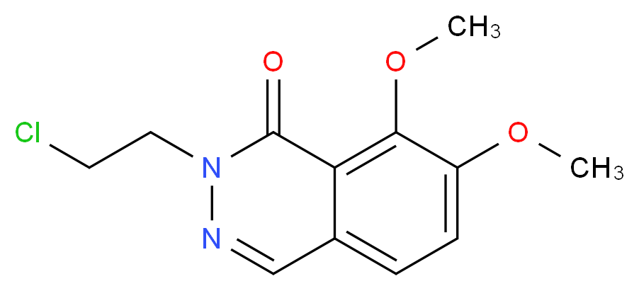 2-(2-chloroethyl)-7,8-dimethoxyphthalazin-1(2H)-one_Molecular_structure_CAS_)