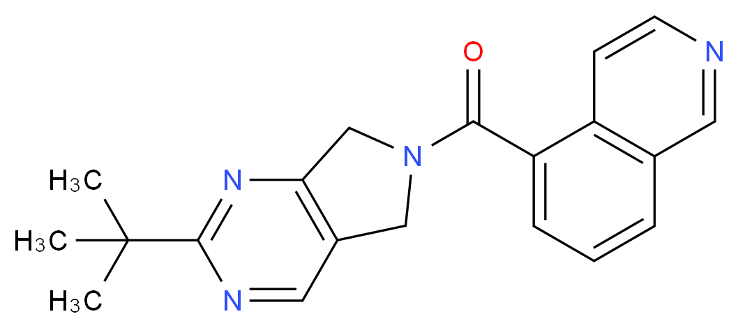 5-[(2-tert-butyl-5,7-dihydro-6H-pyrrolo[3,4-d]pyrimidin-6-yl)carbonyl]isoquinoline_Molecular_structure_CAS_)