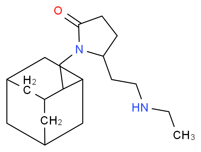 1-(2-adamantylmethyl)-5-[2-(ethylamino)ethyl]-2-pyrrolidinone_Molecular_structure_CAS_)