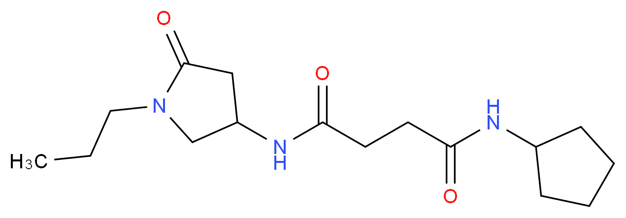 N-cyclopentyl-N'-(5-oxo-1-propylpyrrolidin-3-yl)succinamide_Molecular_structure_CAS_)