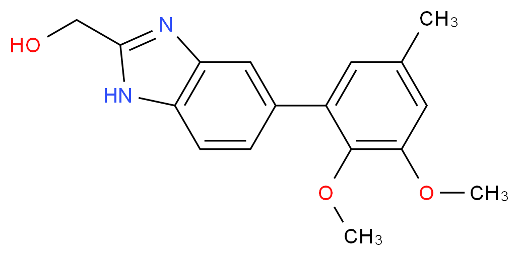 [5-(2,3-dimethoxy-5-methylphenyl)-1H-benzimidazol-2-yl]methanol_Molecular_structure_CAS_)