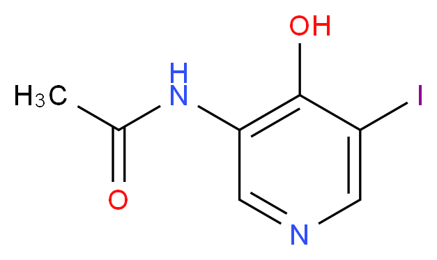 N-(4-Hydroxy-5-iodopyridin-3-yl)acetamide_Molecular_structure_CAS_)