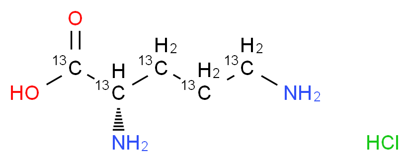 L-Ornithine-13C5 hydrochloride_Molecular_structure_CAS_)