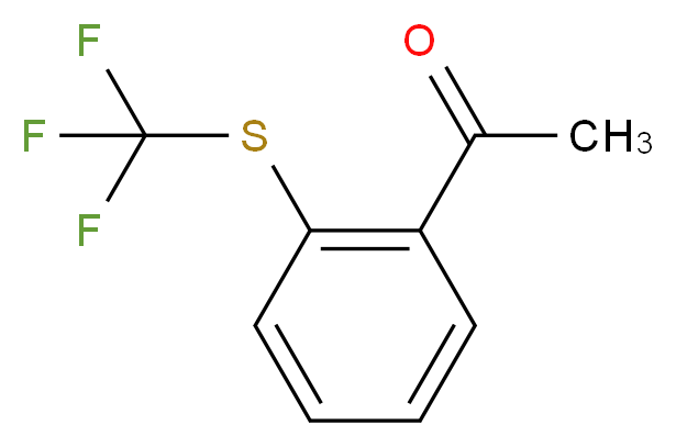 2'-(Trifluoromethylthio)acetophenone 98%_Molecular_structure_CAS_)