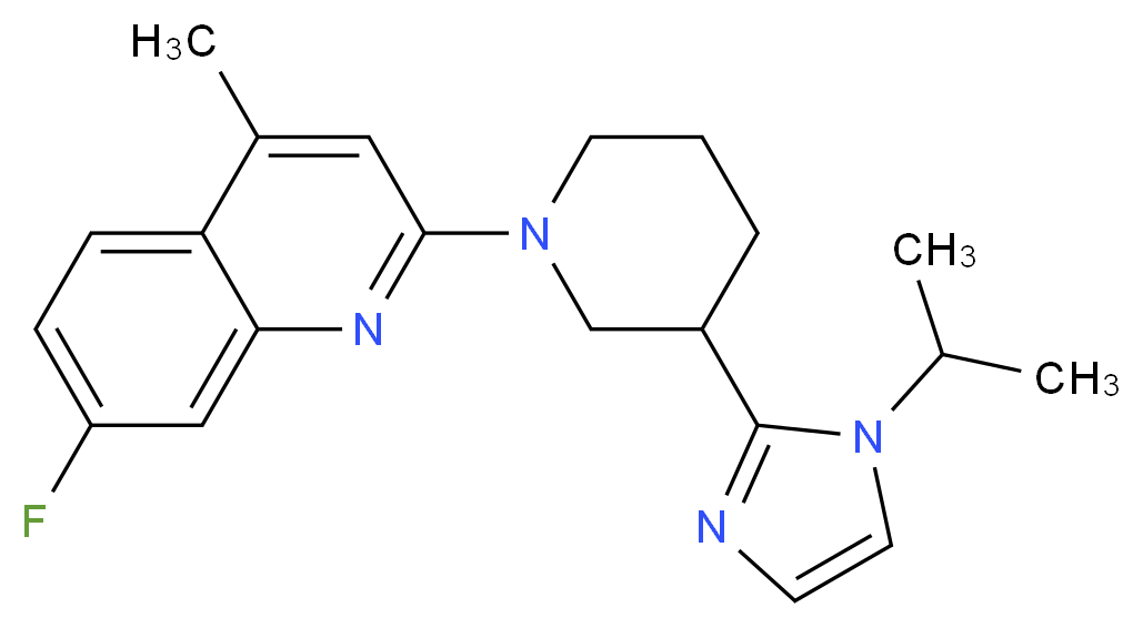 7-fluoro-2-[3-(1-isopropyl-1H-imidazol-2-yl)-1-piperidinyl]-4-methylquinoline_Molecular_structure_CAS_)