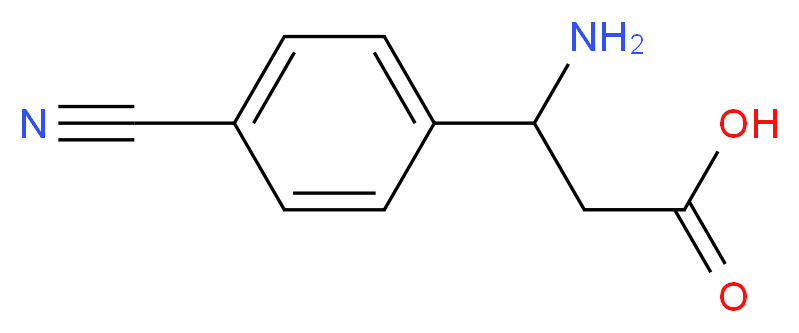 3-Amino-3-(4-cyanophenyl)propanoic acid_Molecular_structure_CAS_80971-95-5)