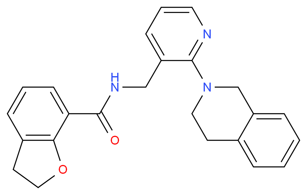 N-{[2-(3,4-dihydroisoquinolin-2(1H)-yl)pyridin-3-yl]methyl}-2,3-dihydro-1-benzofuran-7-carboxamide_Molecular_structure_CAS_)