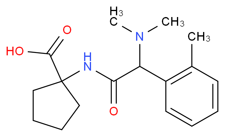 1-{[(dimethylamino)(2-methylphenyl)acetyl]amino}cyclopentanecarboxylic acid_Molecular_structure_CAS_)