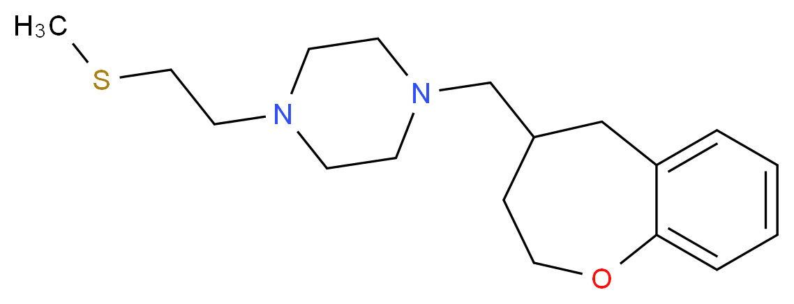 1-[2-(methylthio)ethyl]-4-(2,3,4,5-tetrahydro-1-benzoxepin-4-ylmethyl)piperazine_Molecular_structure_CAS_)