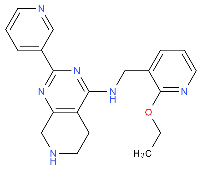 N-[(2-ethoxypyridin-3-yl)methyl]-2-pyridin-3-yl-5,6,7,8-tetrahydropyrido[3,4-d]pyrimidin-4-amine_Molecular_structure_CAS_)