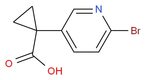 1-(6-bromopyridin-3-yl)cyclopropanecarboxylic acid_Molecular_structure_CAS_1060811-41-7)