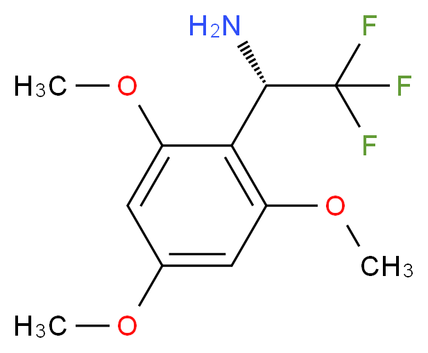 (1S)-2,2,2-TRIFLUORO-1-(2,4,6-TRIMETHOXYPHENYL)ETHYLAMINE_Molecular_structure_CAS_)