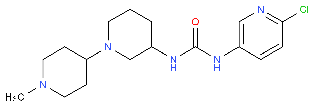 N-(6-chloro-3-pyridinyl)-N'-(1'-methyl-1,4'-bipiperidin-3-yl)urea_Molecular_structure_CAS_)