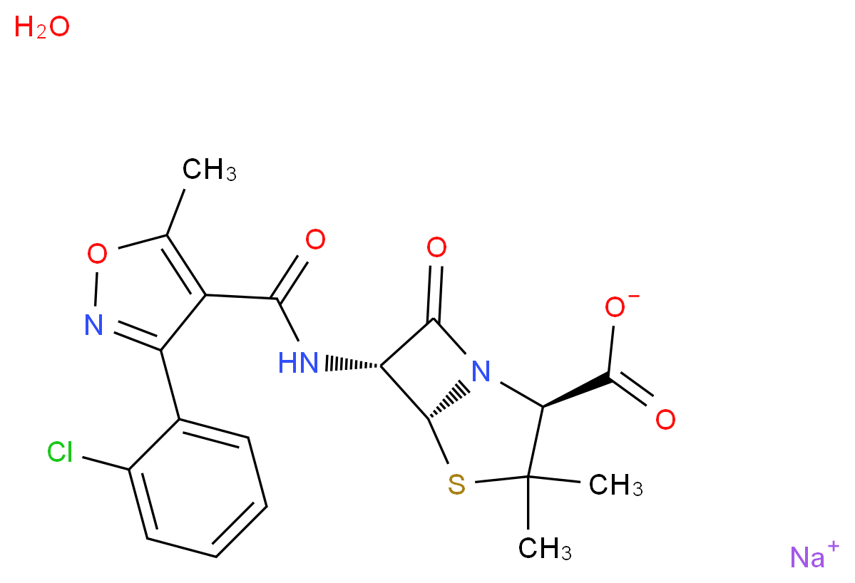 Cloxacillin sodium_Molecular_structure_CAS_7081-44-9)