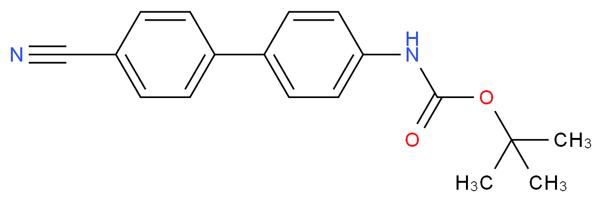 (4'-Cyano-biphenyl-4-yl)-carbamic acid tert-butyl ester_Molecular_structure_CAS_672309-99-8)