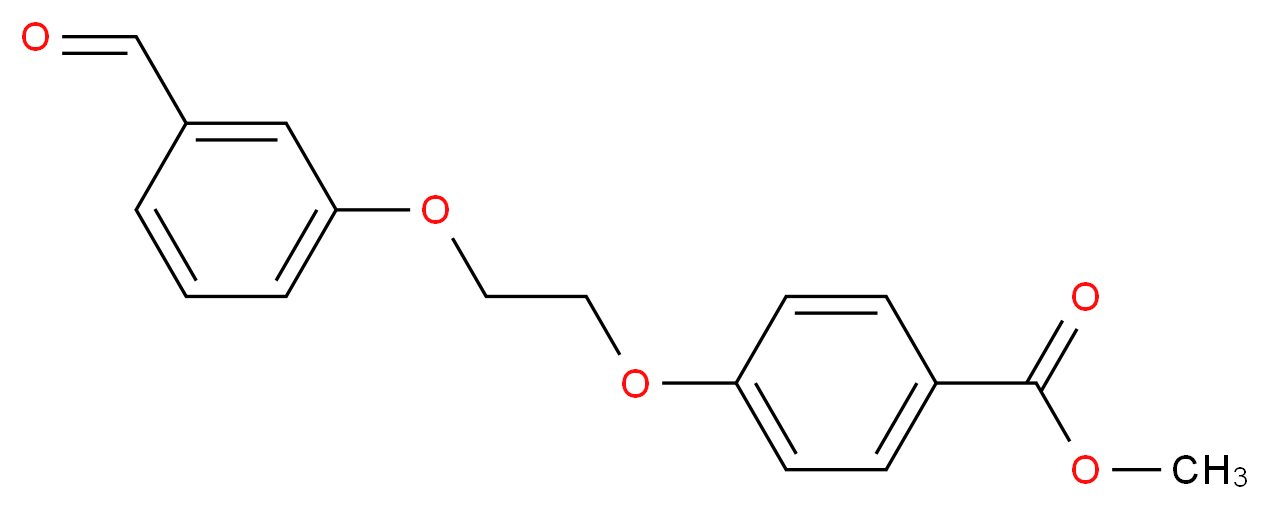 Methyl 4-[2-(3-formylphenoxy)ethoxy]benzoate_Molecular_structure_CAS_)