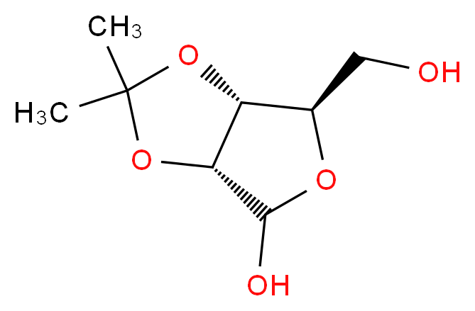 2,3-O-Isopropylidene-alpha,beta-D-ribofuranose_Molecular_structure_CAS_13199-25-2)