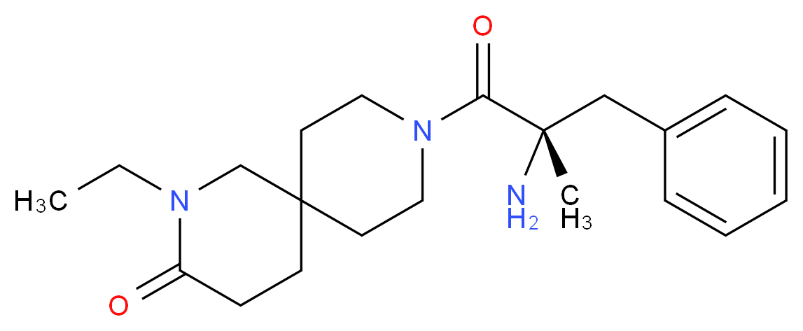 2-ethyl-9-(alpha-methyl-L-phenylalanyl)-2,9-diazaspiro[5.5]undecan-3-one_Molecular_structure_CAS_)