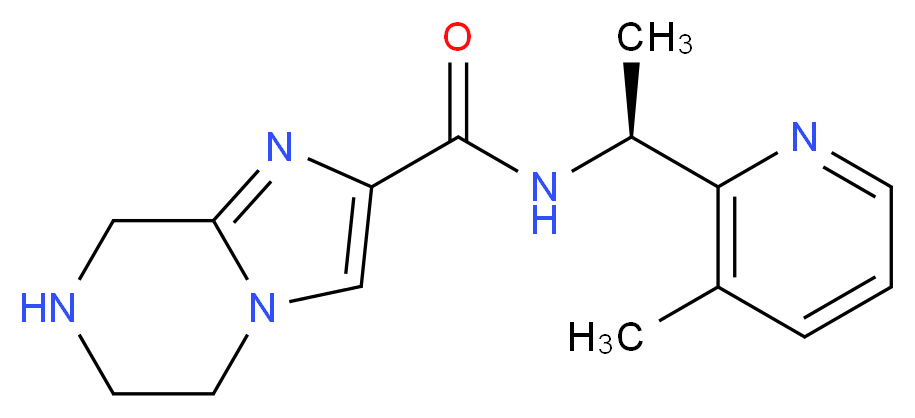 N-[(1S)-1-(3-methyl-2-pyridinyl)ethyl]-5,6,7,8-tetrahydroimidazo[1,2-a]pyrazine-2-carboxamide_Molecular_structure_CAS_)