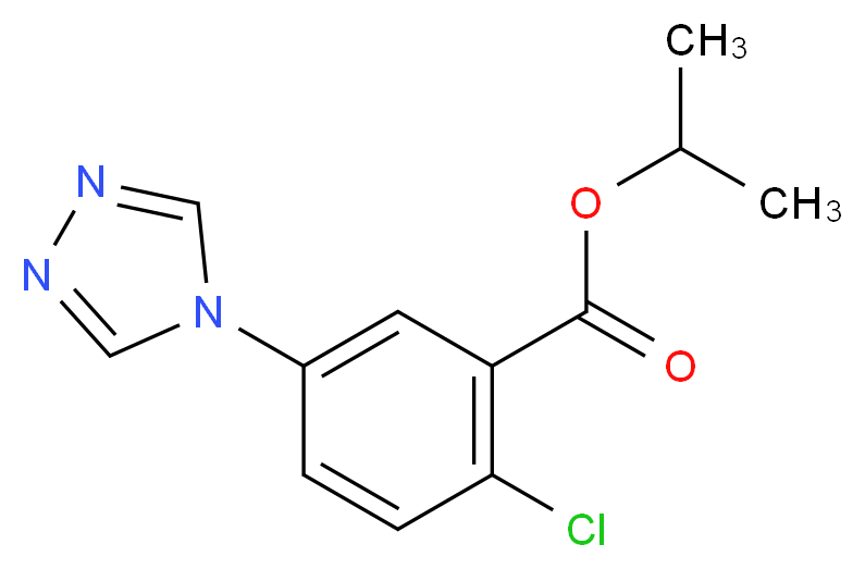 isopropyl 2-chloro-5-(4H-1,2,4-triazol-4-yl)benzoate_Molecular_structure_CAS_)