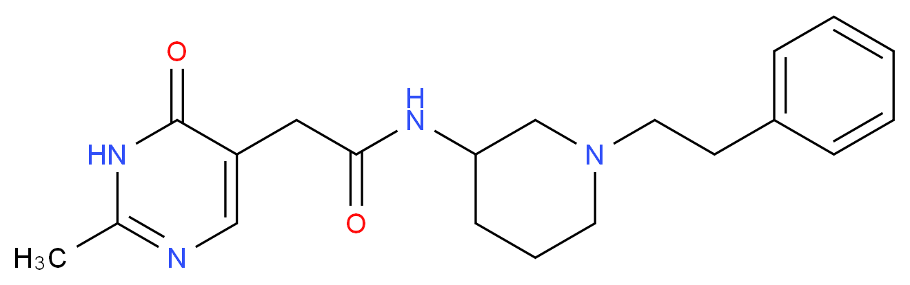 2-(2-methyl-6-oxo-1,6-dihydro-5-pyrimidinyl)-N-[1-(2-phenylethyl)-3-piperidinyl]acetamide_Molecular_structure_CAS_)