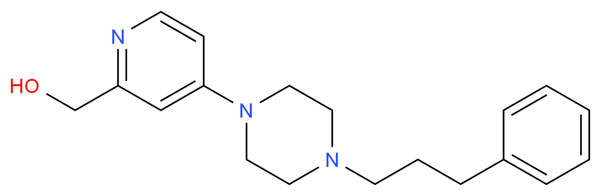 {4-[4-(3-phenylpropyl)piperazin-1-yl]pyridin-2-yl}methanol_Molecular_structure_CAS_)