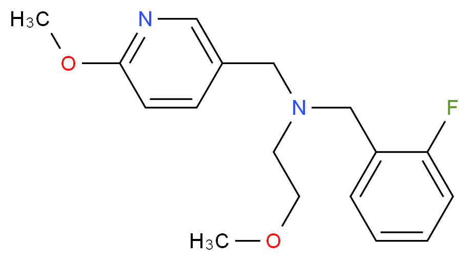 (2-fluorobenzyl)(2-methoxyethyl)[(6-methoxypyridin-3-yl)methyl]amine_Molecular_structure_CAS_)