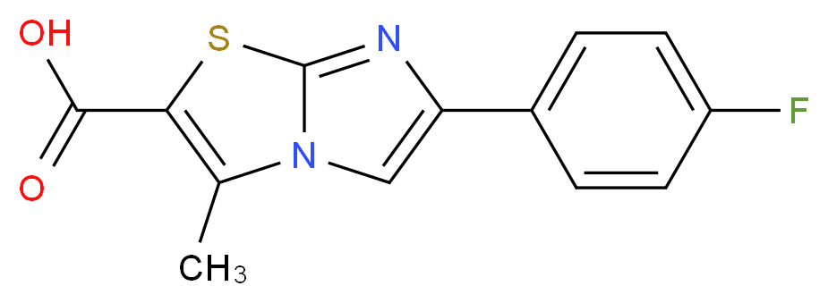 6-(4-fluorophenyl)-3-methylimidazo[2,1-b][1,3]thiazole-2-carboxylic acid_Molecular_structure_CAS_951908-85-3)