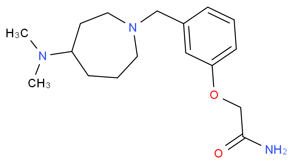 2-(3-{[4-(dimethylamino)-1-azepanyl]methyl}phenoxy)acetamide_Molecular_structure_CAS_)