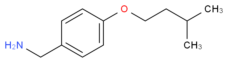 [4-(3-Methylbutoxy)benzyl]amine_Molecular_structure_CAS_)