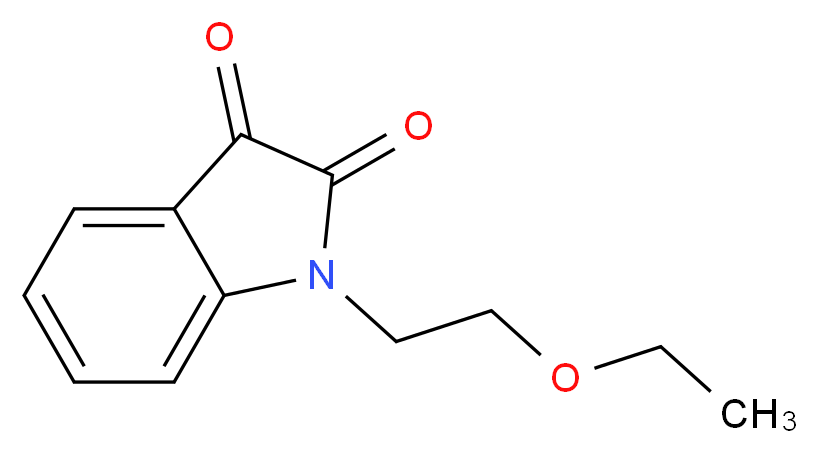 1-(2-ethoxyethyl)-1H-indole-2,3-dione_Molecular_structure_CAS_)