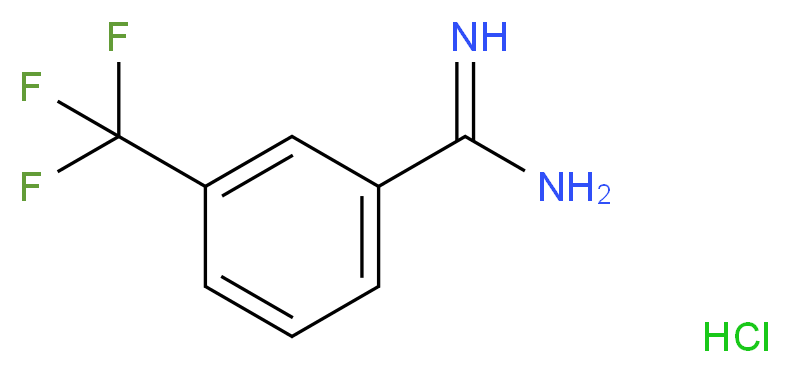 3-(Trifluoromethyl)benzene-1-carboximidamide hydrochloride_Molecular_structure_CAS_62980-03-4)