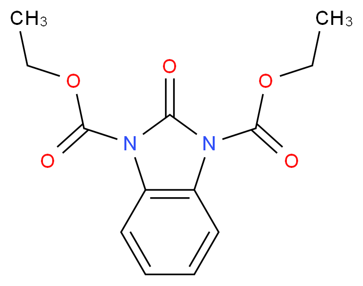 Diethyl 2-oxo-1H-1,3-benzimidazole-1,3(2H)-dicarboxylate_Molecular_structure_CAS_)