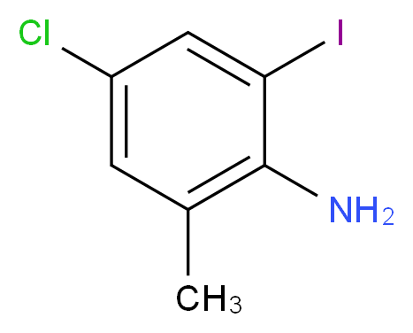 4-Chloro-2-iodo-6-methylaniline_Molecular_structure_CAS_69705-29-9)