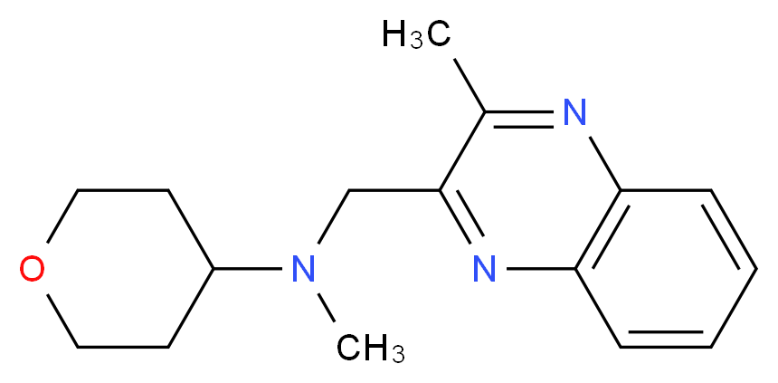 N-methyl-N-[(3-methylquinoxalin-2-yl)methyl]tetrahydro-2H-pyran-4-amine_Molecular_structure_CAS_)