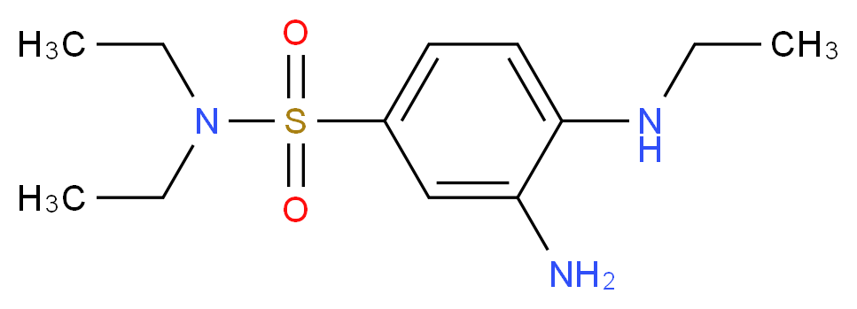 3-amino-N,N-diethyl-4-(ethylamino)benzenesulfonamide_Molecular_structure_CAS_)
