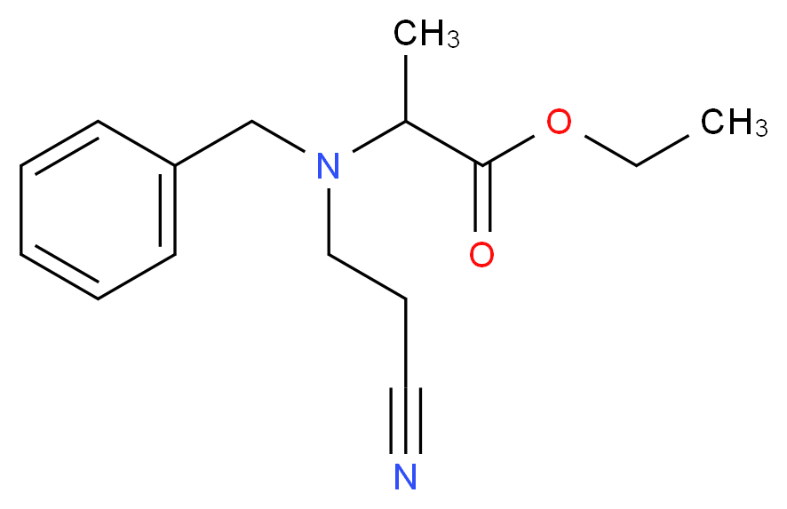 N-(β-Cyanoethyl)-N-(ethoxycarbonylethyl)benzylamine_Molecular_structure_CAS_)