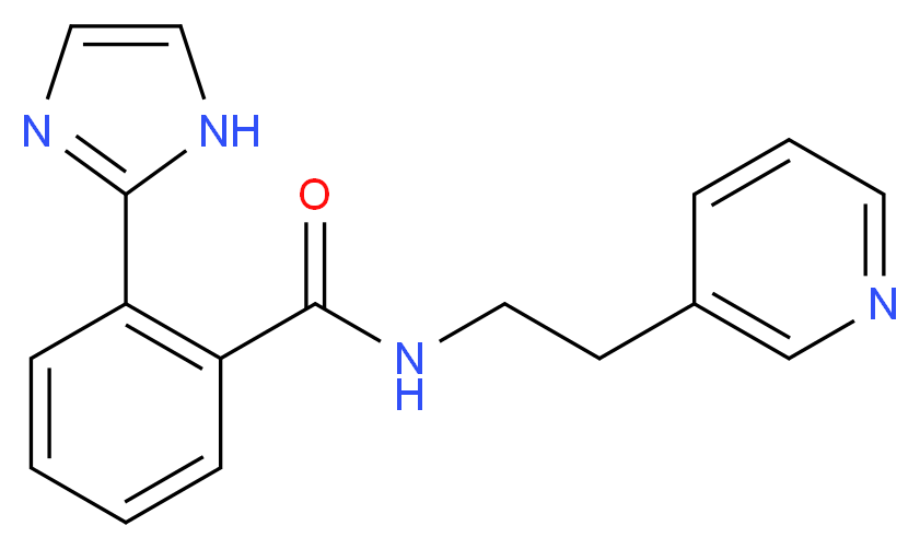 2-(1H-imidazol-2-yl)-N-[2-(3-pyridinyl)ethyl]benzamide_Molecular_structure_CAS_)
