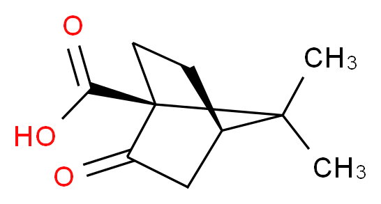 (1S,4R)-7,7-DiMethyl-2-oxobicyclo[2.2.1]heptane-1-carboxylic acid_Molecular_structure_CAS_40724-67-2)
