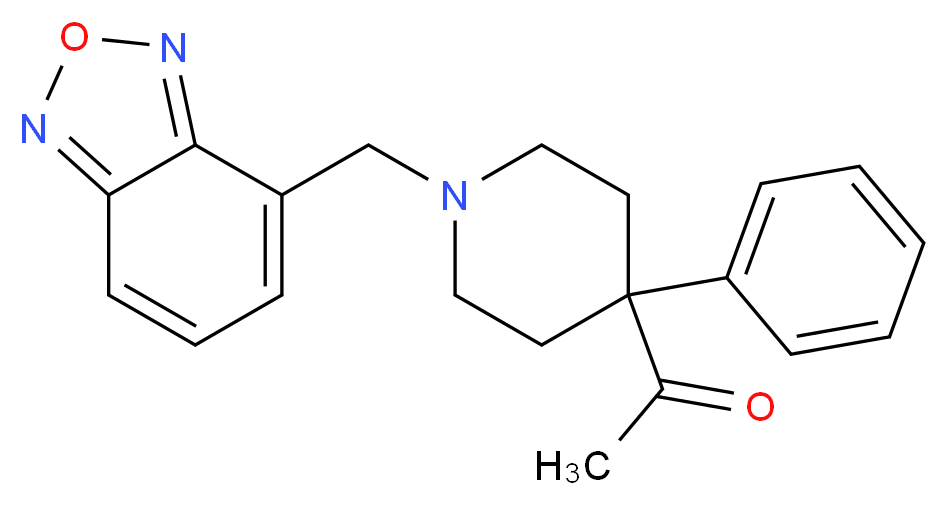 1-[1-(2,1,3-benzoxadiazol-4-ylmethyl)-4-phenyl-4-piperidinyl]ethanone_Molecular_structure_CAS_)