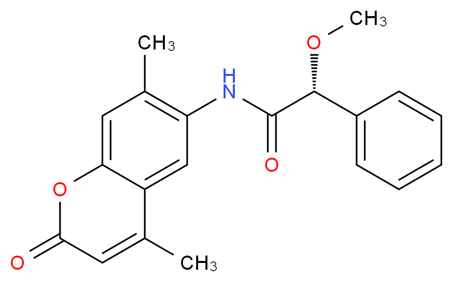(2R)-N-(4,7-dimethyl-2-oxo-2H-chromen-6-yl)-2-methoxy-2-phenylacetamide_Molecular_structure_CAS_)