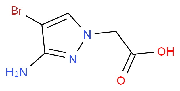 2-(3-amino-4-bromo-1H-pyrazol-1-yl)acetic acid_Molecular_structure_CAS_)