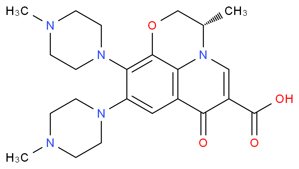 9-Defluoro-9-(4-methyl-1-piperazinyl) Levofloxacin_Molecular_structure_CAS_1329833-82-0)