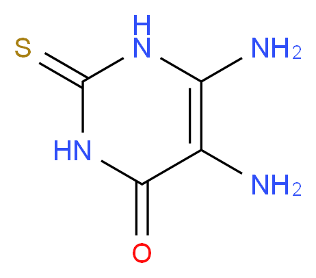 5,6-diamino-2-thioxo-2,3-dihydropyrimidin-4(1H)-one_Molecular_structure_CAS_)