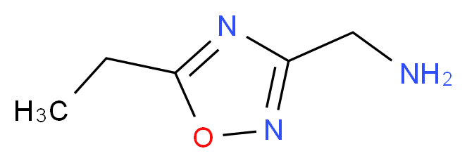 C-(5-Ethyl-[1,2,4]oxadiazol-3-yl)-methylamine_Molecular_structure_CAS_)