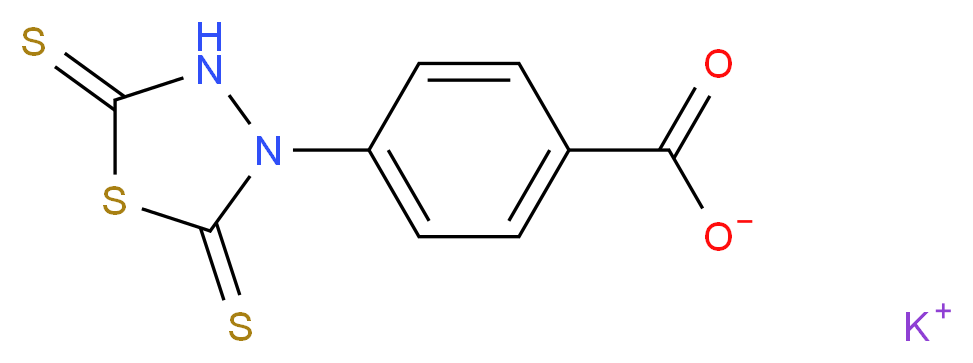 potassium 4-(2,5-dithioxo-1,3,4-thiadiazolidin-3-yl)benzoate_Molecular_structure_CAS_)