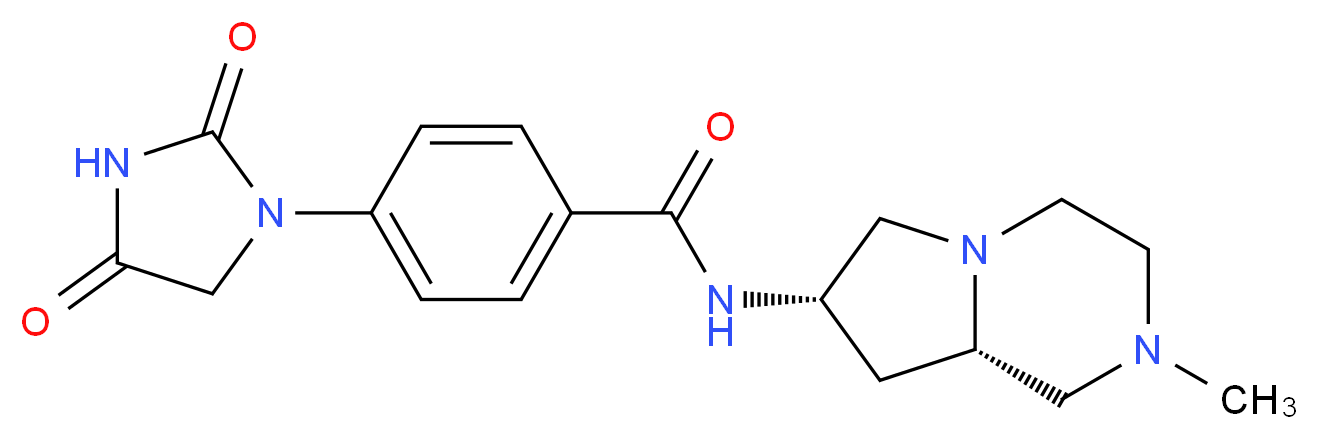 4-(2,4-dioxoimidazolidin-1-yl)-N-[(7S,8aS)-2-methyloctahydropyrrolo[1,2-a]pyrazin-7-yl]benzamide_Molecular_structure_CAS_)